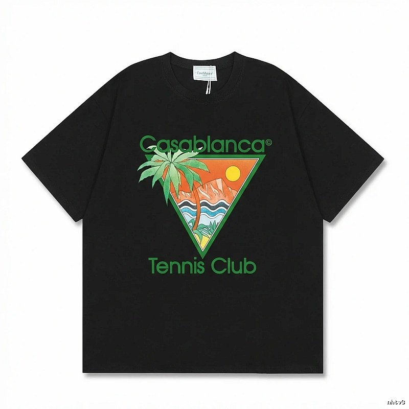 Casablanca Tropical Style Black T-shirt