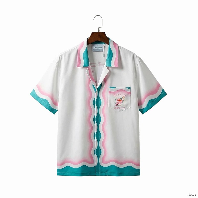 Casablanca Wave Pattern Resort Shirt