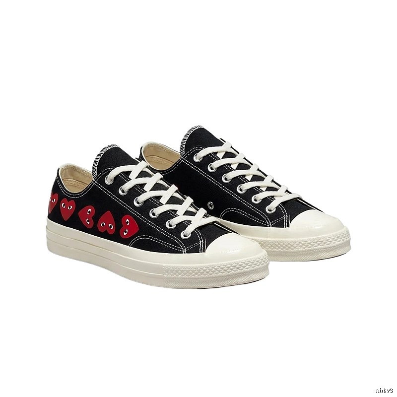 CDG Love Trendy Black Shoes