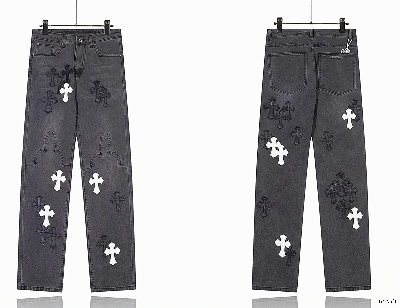 Chrome Hearts Cross Dark Jeans