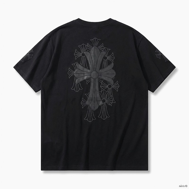 Chrome Hearts cross dark style short-sleeve shirt
