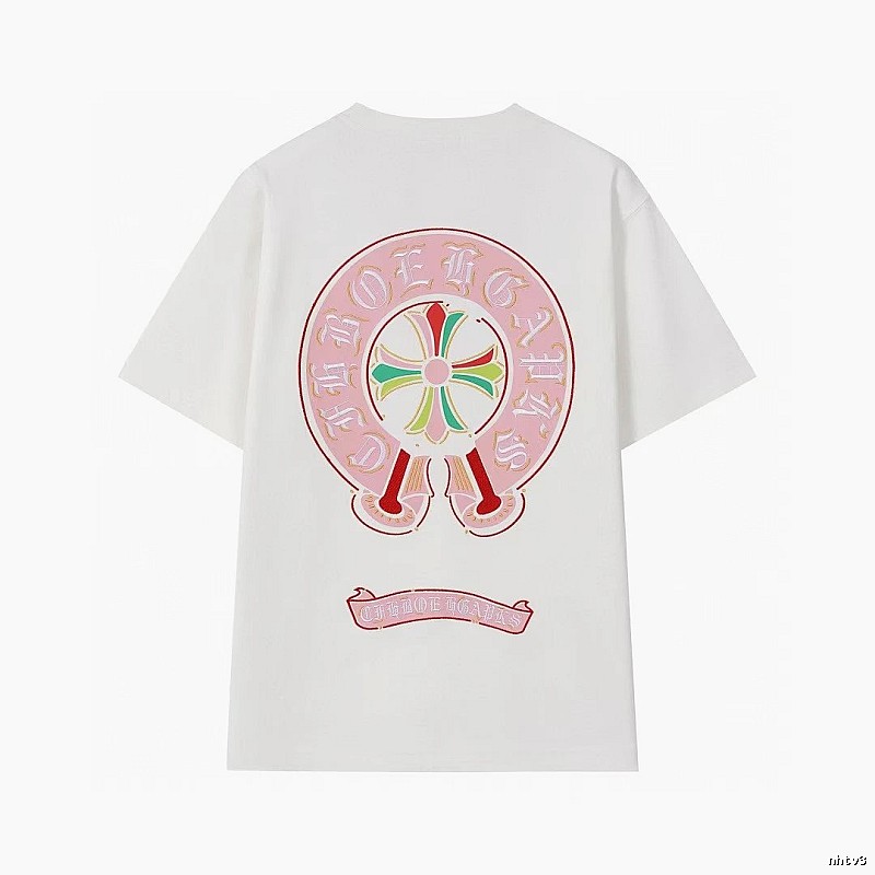 Chrome Hearts Cross Print Street Style Off-white T-Shirt