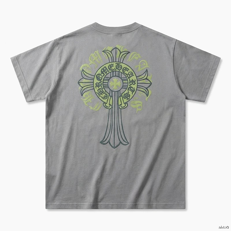 Chrome Hearts Cross trendy brand Grey T-shirt