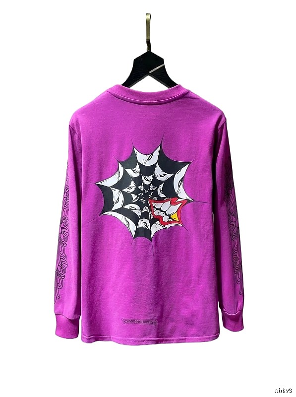 Chrome Hearts dark style purple top