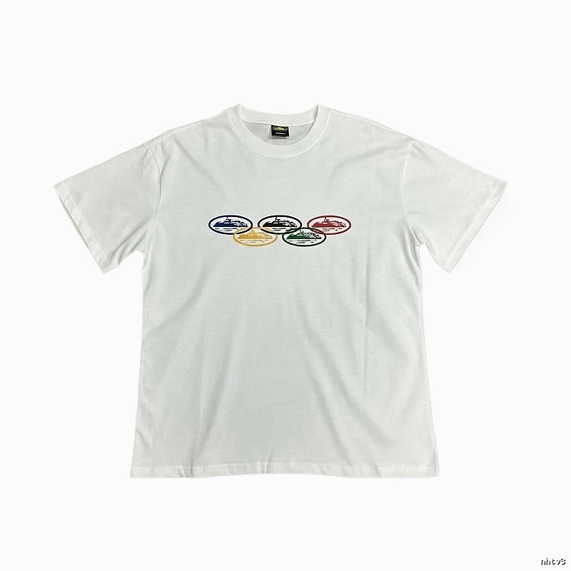 Corteiz Colorful Pattern Casual White T-shirt