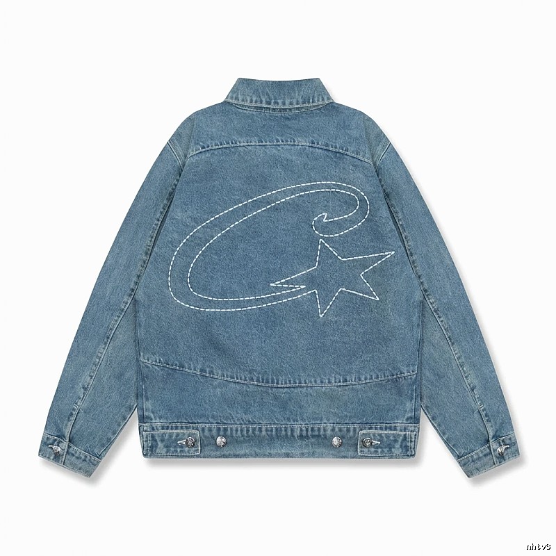 Corteiz Denim Trendy Style Coat