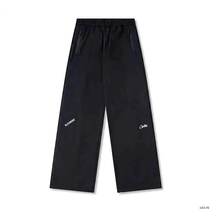 Corteiz Elite Series Trendy and Cool Style Black Long Pants