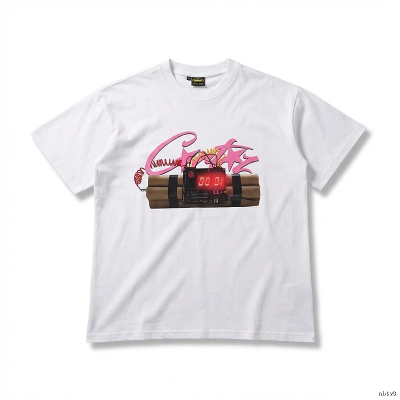 Corteiz Explosive Style White T-shirt