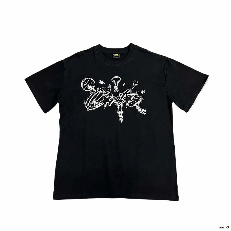 Corteiz Graffiti Style Black T-shirt