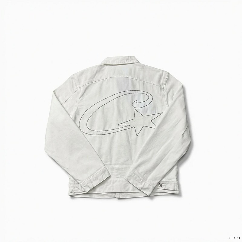 Corteiz Letter Star Minimalist Style White Jacket