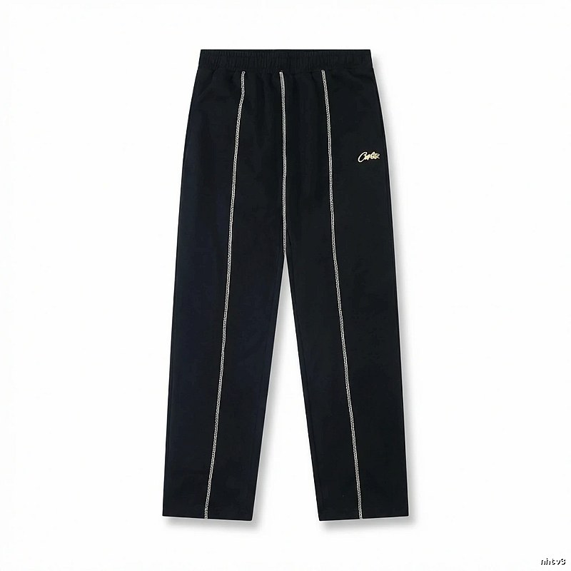 Corteiz minimalist style black trousers