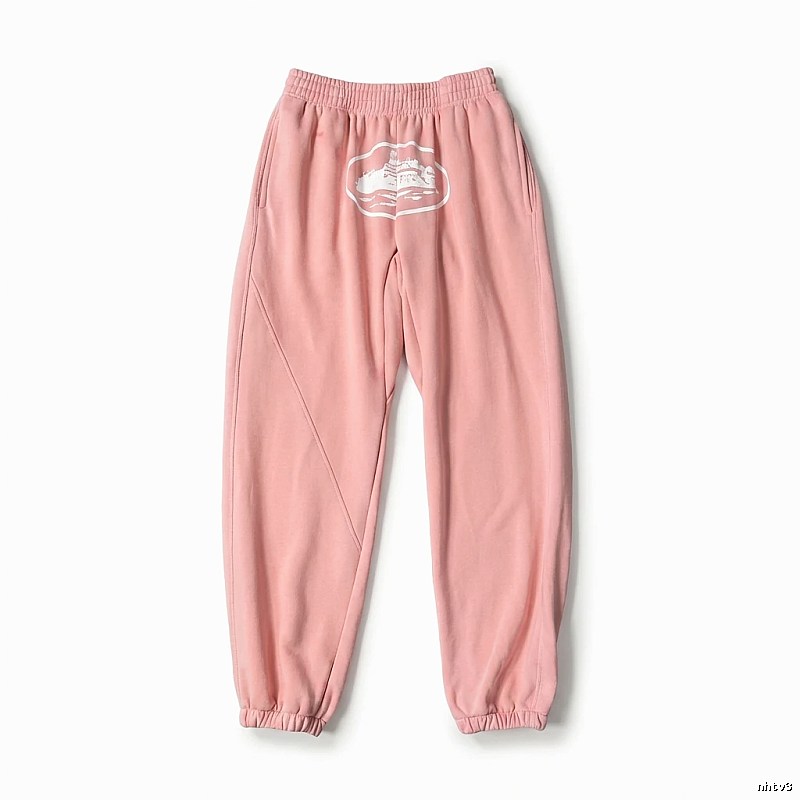 Corteiz Printed Casual Style Pink Pants