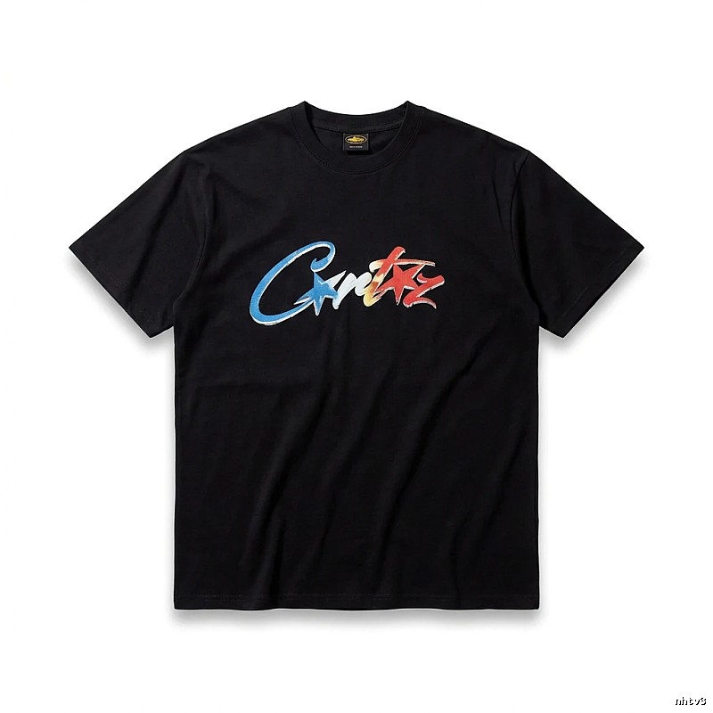 Corteiz Printed Trendy Black T-shirt