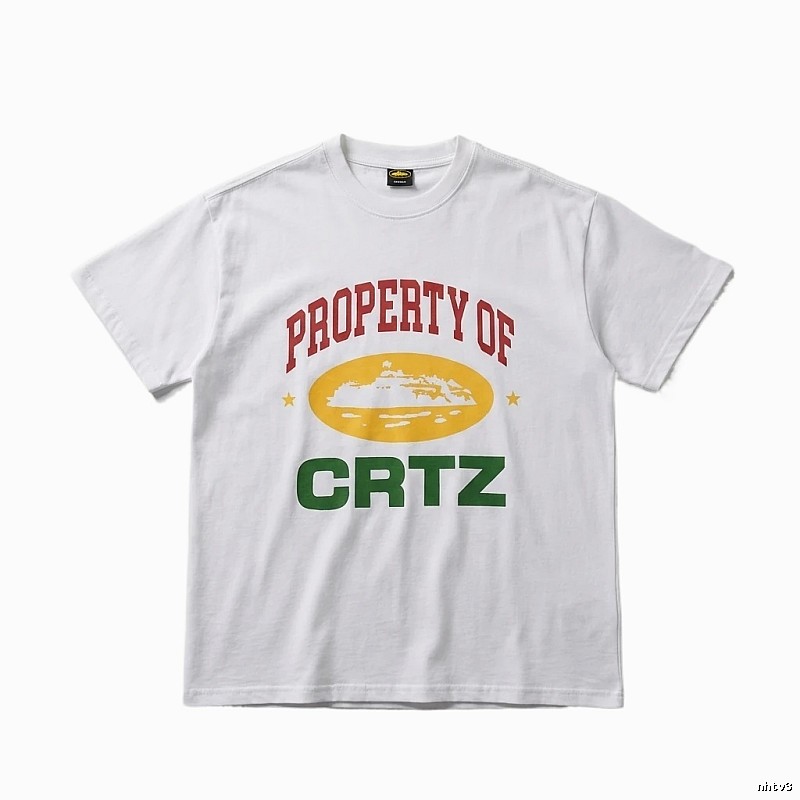 Corteiz PROPERTY Series Trendy and Cool White T-shirts
