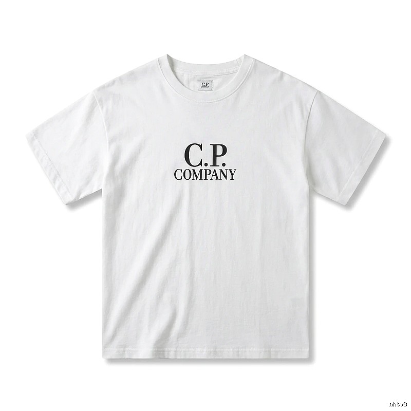 C.P. COMPANY Simple Style White T-shirt