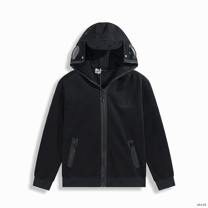 C.P. Functional Style Black Hoodie