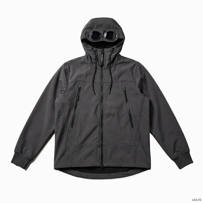 C.P. Hooded Functional Style Grey Coat