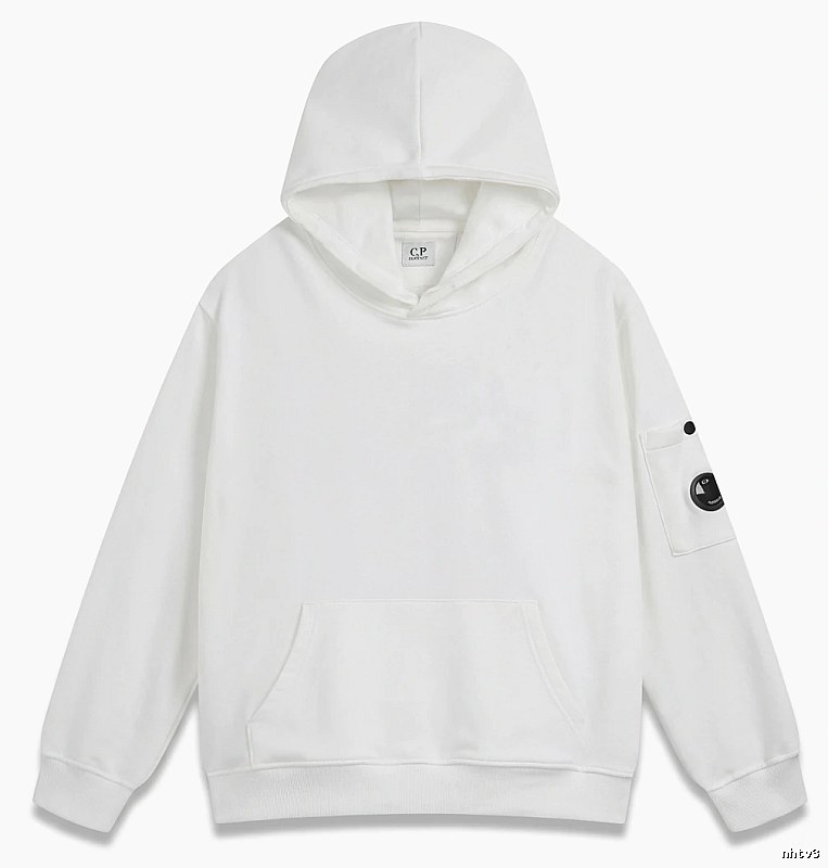 C.P. minimalist style white hoodie