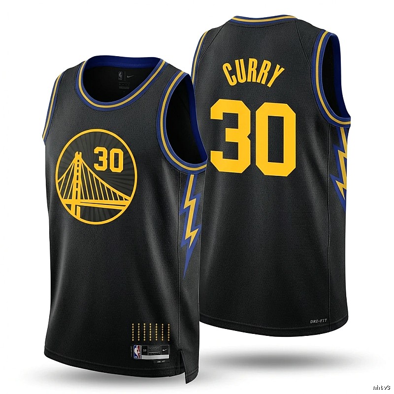 Curry No. 30 black basketball jersey
