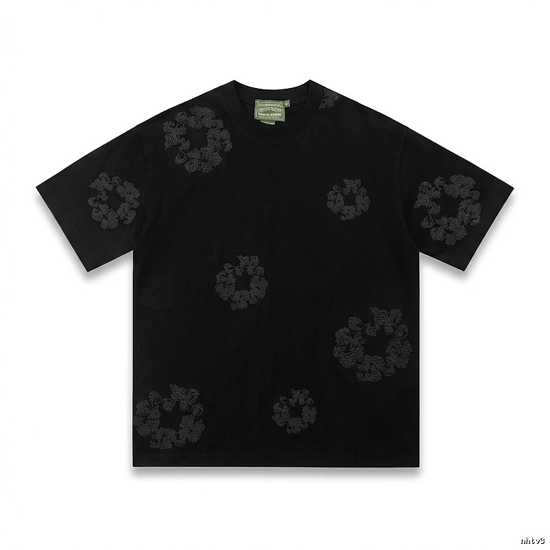 DENIM TEARS Dark Style Black T-shirt