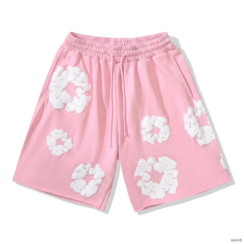 DENIM TEARS Floral Pink Shorts