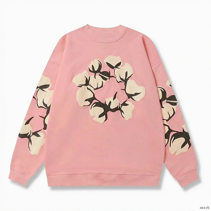 DENIM TEARS Pink Floral Sweatshirt