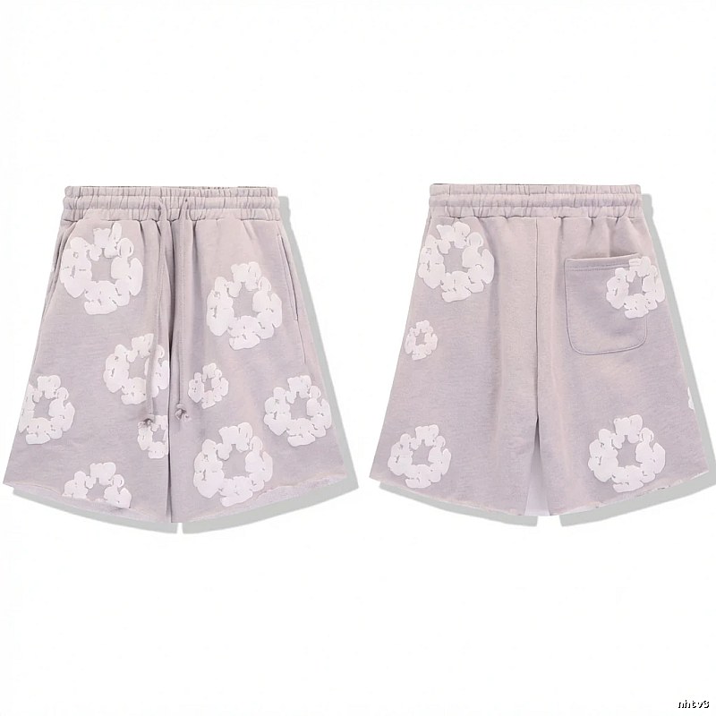 DENIM TEARS Printed Retro Style Shorts