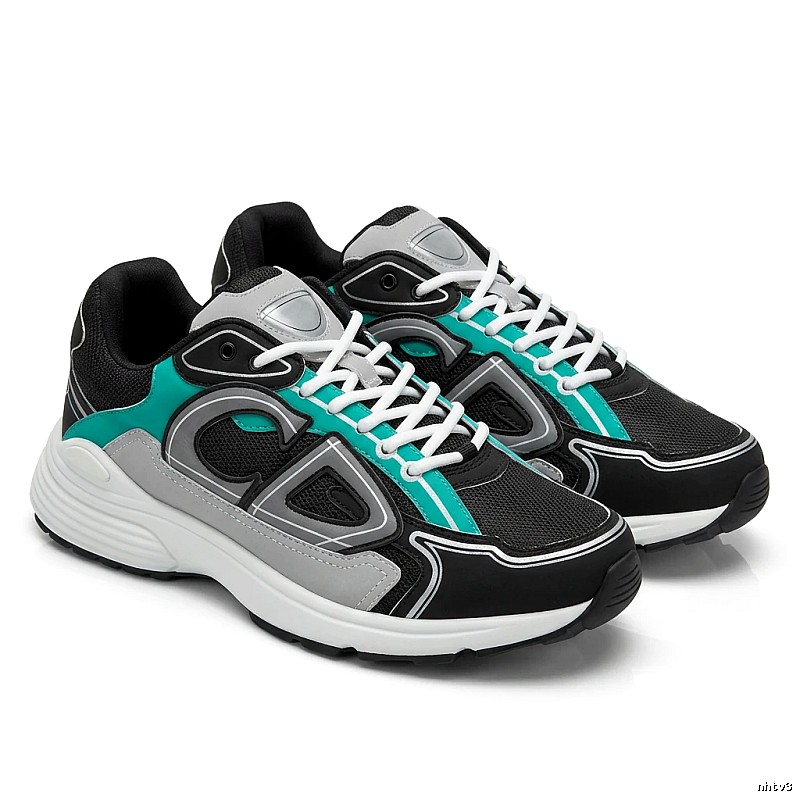Dior casual style grey-green sports shoes