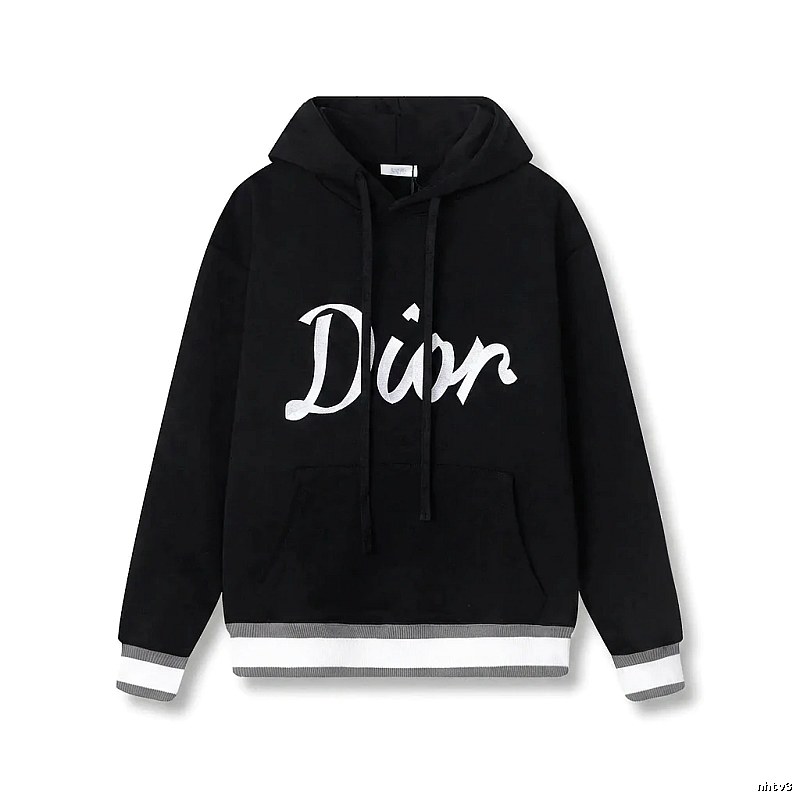 Dior letter-style black sweatshirt