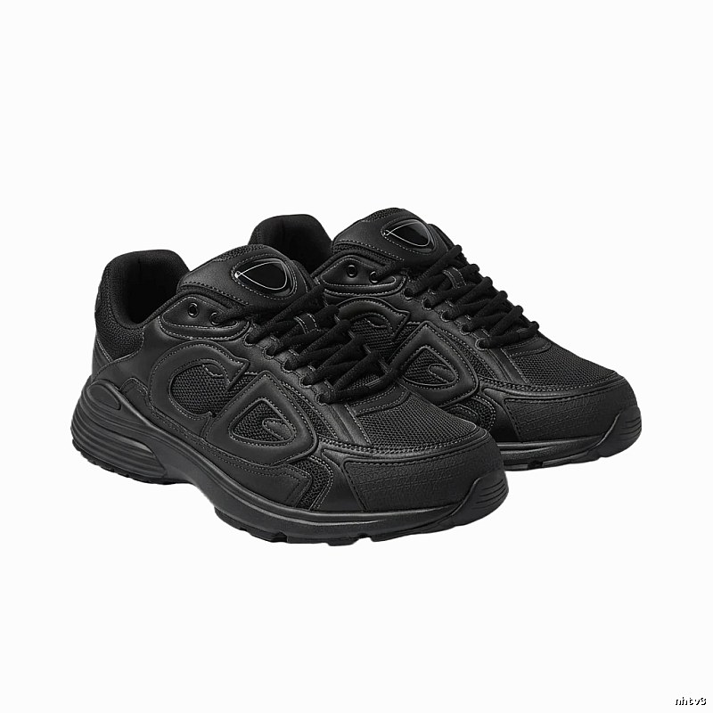 Dior retro-style black sports shoes