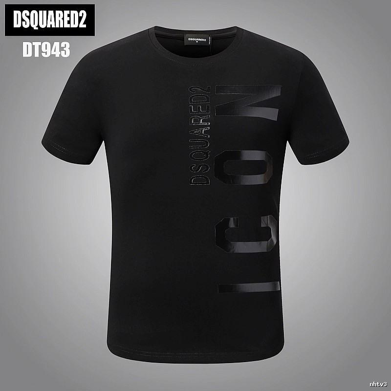 DSQUARED2 ICON Streetwear Black Short-sleeve T-shirt
