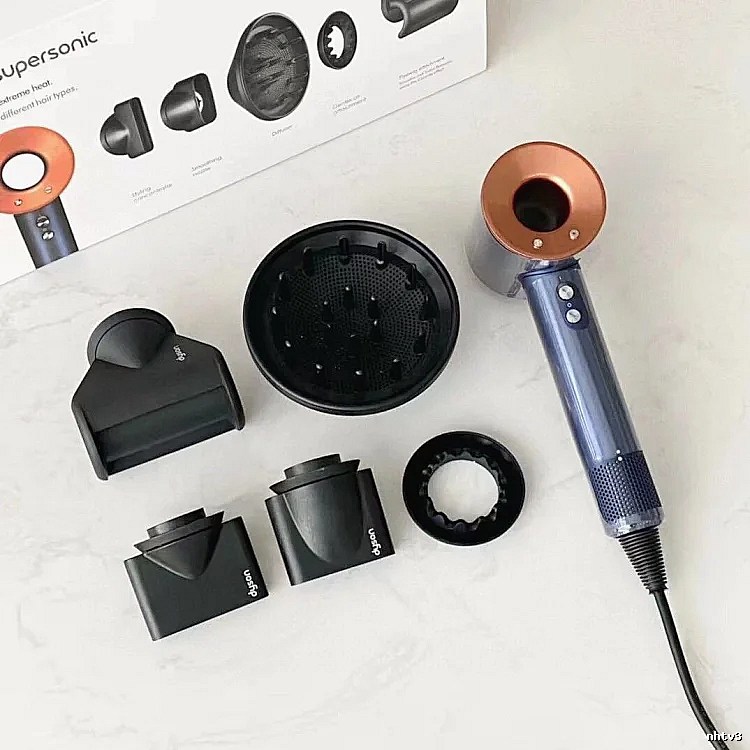 Dyson Supersonic Hair Dryer Set in Blue and Copper
