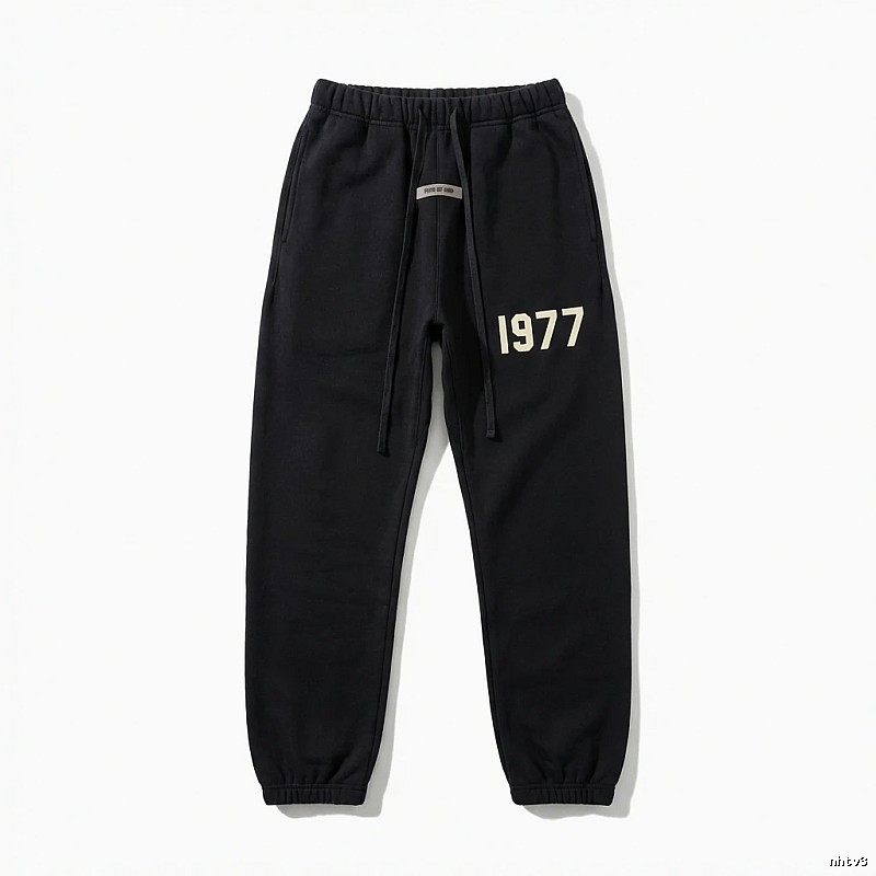 ESSENTIALS 1977 Casual Black Sweatpants
