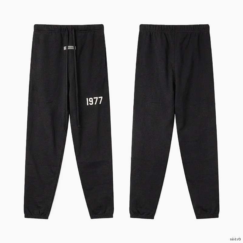 ESSENTIALS 1977 Minimalist Style Black Pants