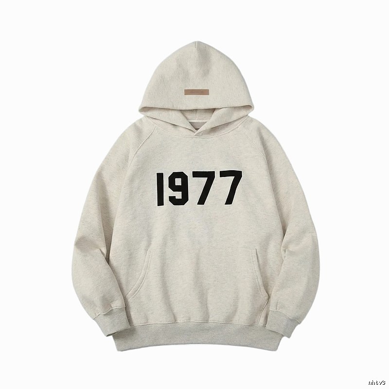 ESSENTIALS 1977 Style Light Grey Hoodie