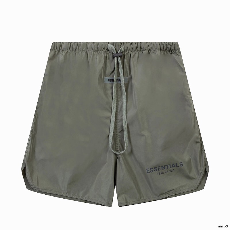 ESSENTIALS casual style military green shorts