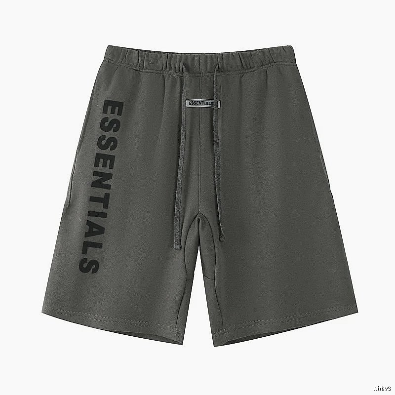 ESSENTIALS Letter Style Dark Grey Shorts