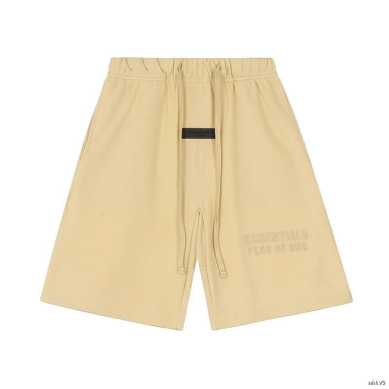 ESSENTIALS minimalist khaki shorts
