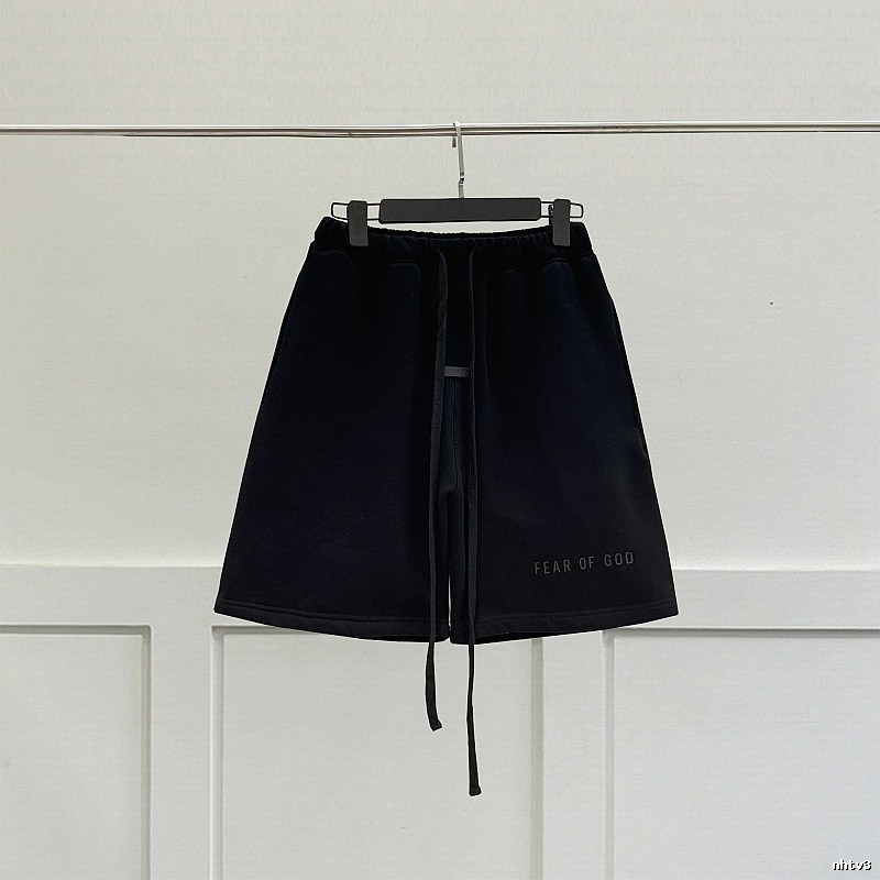 ESSENTIALS minimalist style black shorts