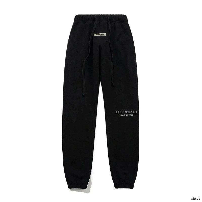 ESSENTIALS minimalist style black sweatpants