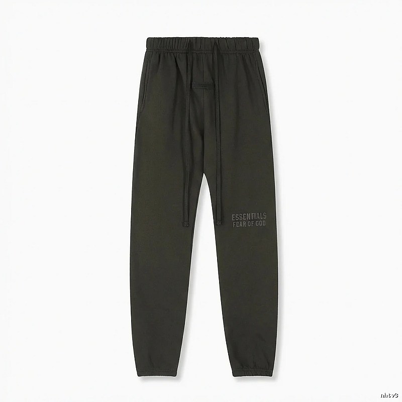 ESSENTIALS minimalist style dark gray sweatpants