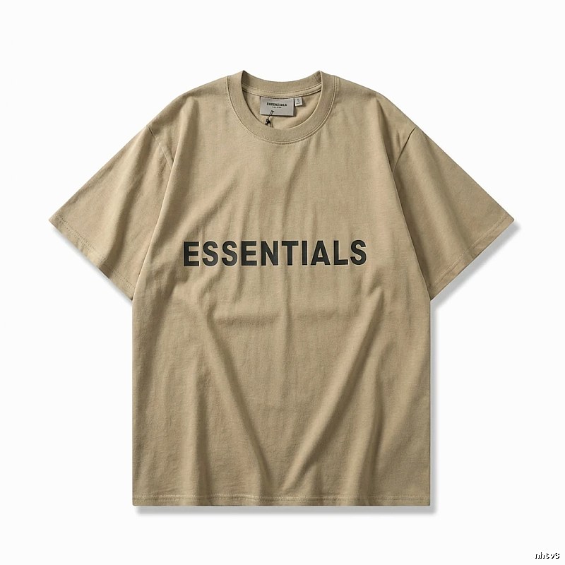ESSENTIALS minimalist style khaki T-shirt