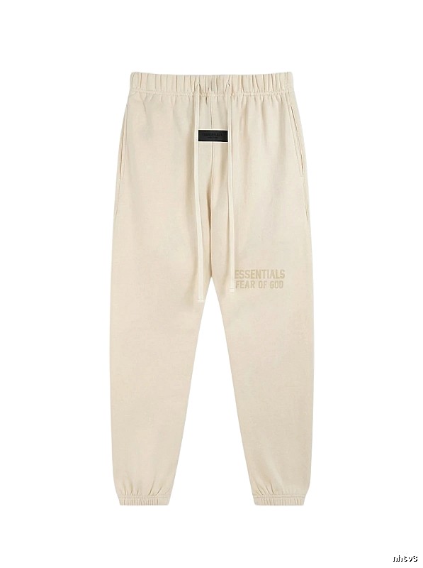 ESSENTIALS minimalist style off-white sweatpants