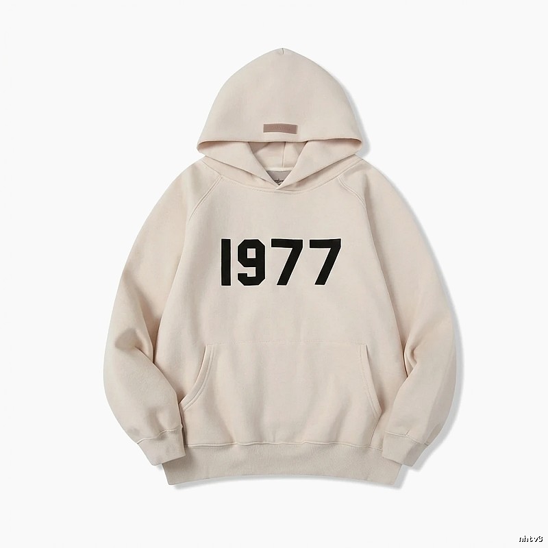 ESSENTIALS minimalist style off-white sweatshirt