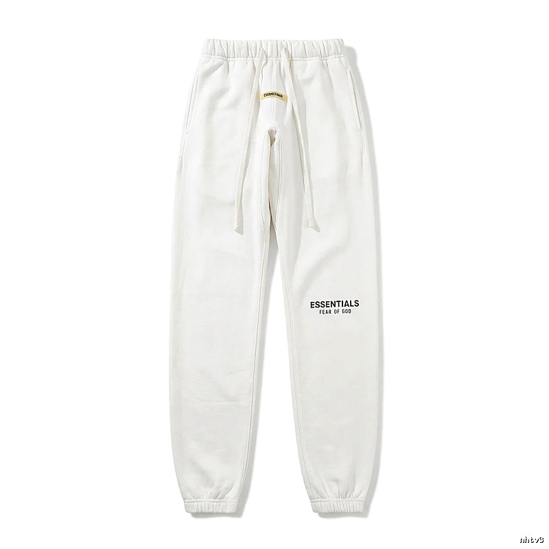 ESSENTIALS minimalist style white sweatpants