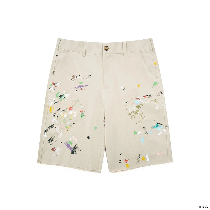 Gallery Dept Graffiti Style Beige Shorts