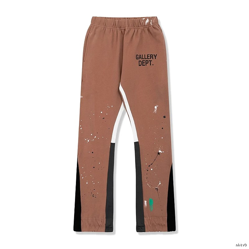 Gallery Dept Graffiti Style Coffee-colored Pants