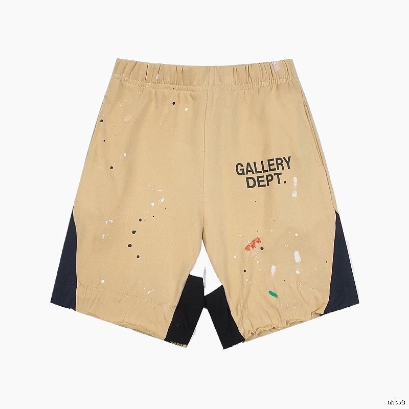 Gallery Dept. Graffiti Style Khaki Shorts