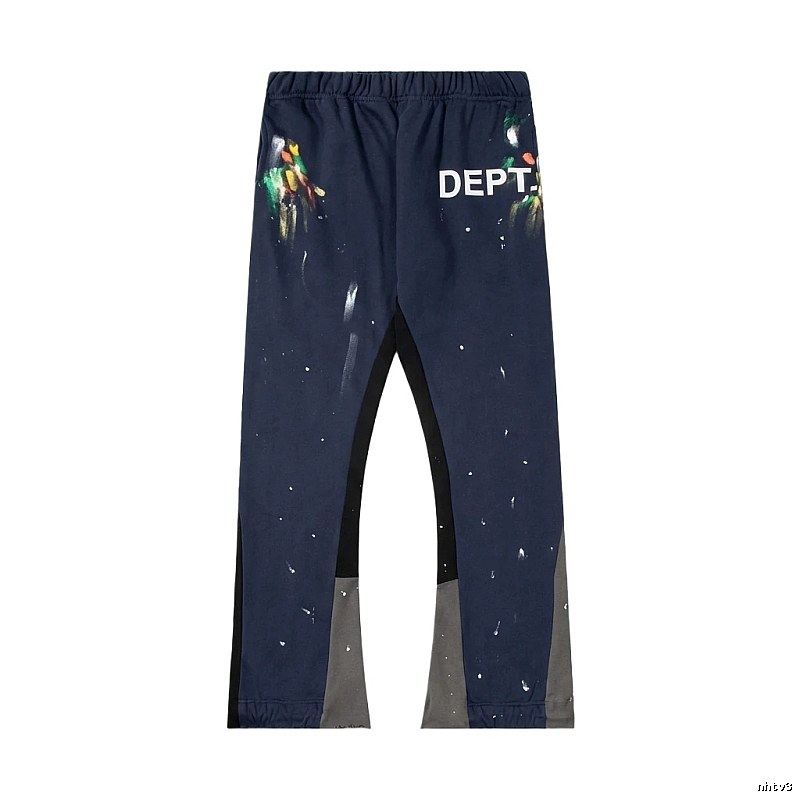 Gallery Dept graffiti-style navy blue pants