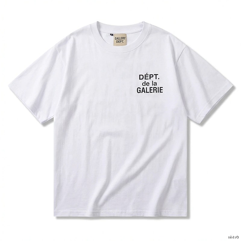 Gallery Dept Minimalist Style White T-shirt